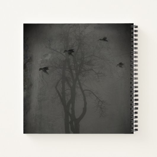 Carnet Corbeau foncé (Dos)