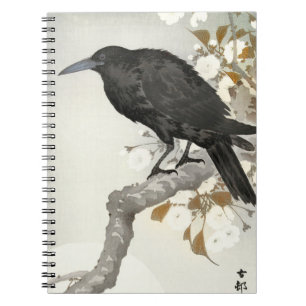 Carnet Corbeau Koson japonais oiseau corneille