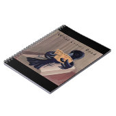 Carnet Corbeau lisant le corbeau drôle (Côté gauche)