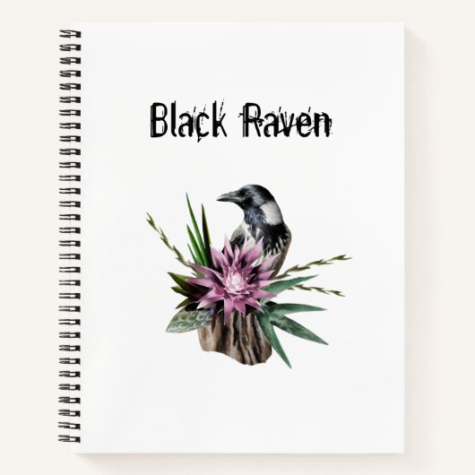 Carnet Corbeau noir (Devant)