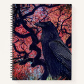 Carnet Corbeau noir et érable japonais noueux (Devant)