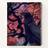 Carnet Corbeau noir et érable japonais noueux (Dos)