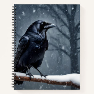 Carnet Corbeau noir foncé