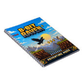 Carnet Corbeau, Pixel Art Rétro 8 Bits (Côté Droit)