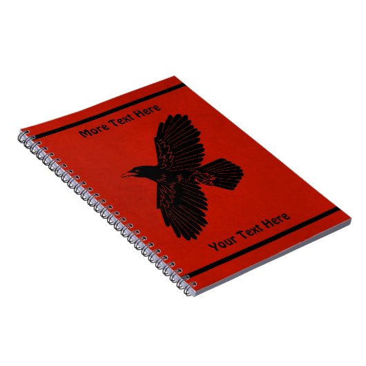 Carnet Corbeau rouge (Côté Droit)