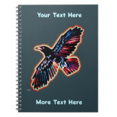 Carnet Corbeau rustique sur écorce de Birch Intérieur (Devant)