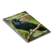 Carnet Corbeau sur une branche d'arbre (Côté Droit)