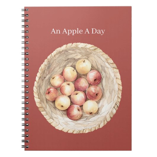 Carnet Corbeille Une Pomme Par Jour (Devant)