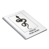 Carnet Corde indienne à cou - Cobra Snake Danger (Côté Droit)