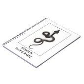 Carnet Corde indienne à cou - Cobra Snake Danger (Côté gauche)