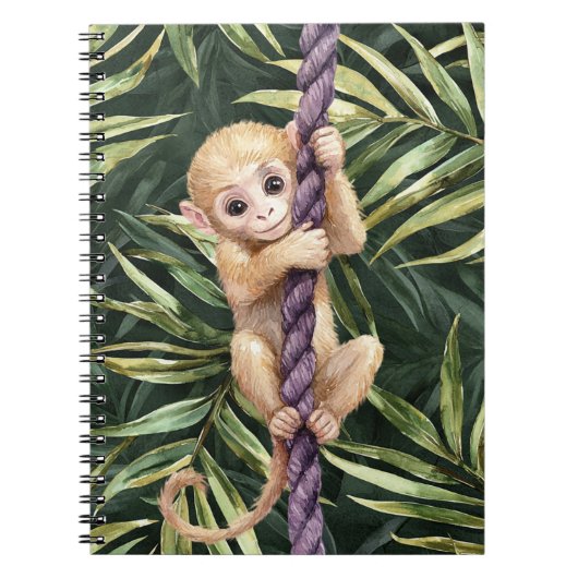 Carnet Corde Violette Singe (Devant)