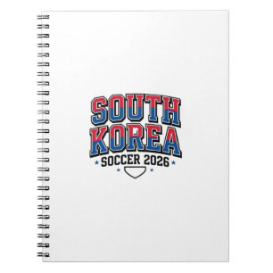 Carnet Corée du Sud Football 2026 Football Gras Typogr Pa