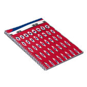 Carnet Corée du Sud Polka Dot Drapeau Design d'art : une  (Côté Droit)