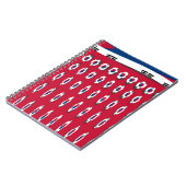 Carnet Corée du Sud Polka Dot Drapeau Design d'art : une  (Côté gauche)