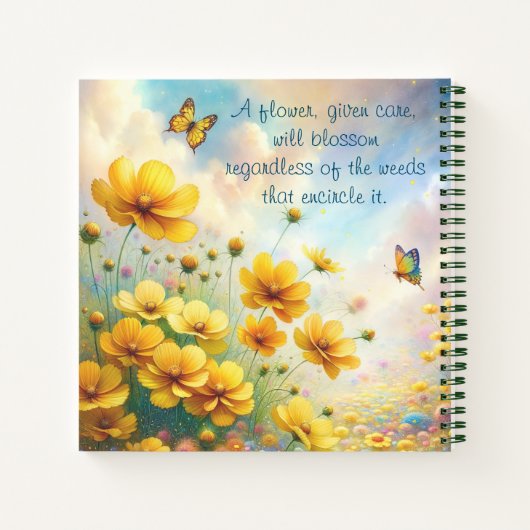 Carnet Coréopsis et devis (Dos)