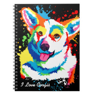 Carnet Corgi aquarelle personnalisé