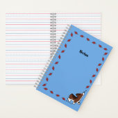 Carnet Corgi avec Feuille - Bleu - (À l'intérieur)