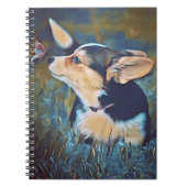 Carnet Corgi avec le papillon (Devant)