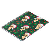 Carnet Corgi Chien Chien Chien Elf Père Noël Festif Joyeu (Côté gauche)
