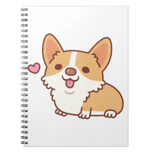 Carnet Corgi Chien mignon et souriant
