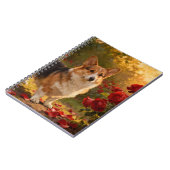 Carnet Corgi dans les Roses V (Côté gauche)