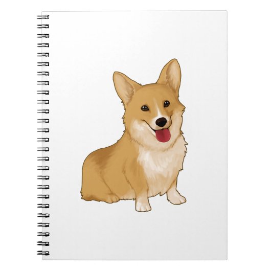 Carnet Corgi doux et souriant (Devant)