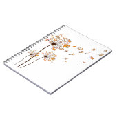 Carnet Corgi Flower Fly Dandelion Chemise mignonne Amoure (Côté gauche)