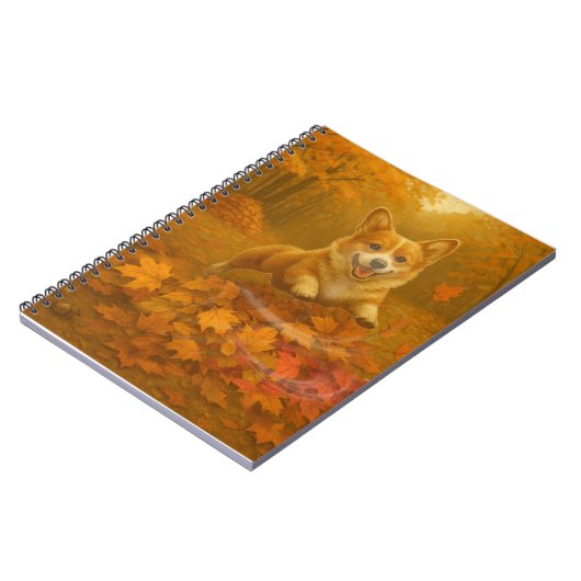 Carnet Corgi Leaf Leap (Côté gauche)