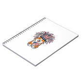 Carnet Corgi patriote Feu d'artifice Chien Conception vec (Côté gauche)