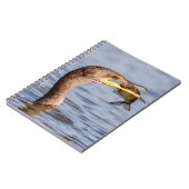 Carnet Cormoran avec un poisson (Côté gauche)