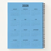 Carnet Cornflower Blue  (Dos)