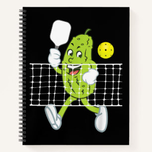 Carnet Cornichon Jouant au Pickleball - Palette de Pickle