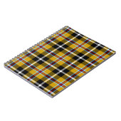 Carnet Cornouailles National Tartan Jaune et Noir Plaid (Côté gauche)