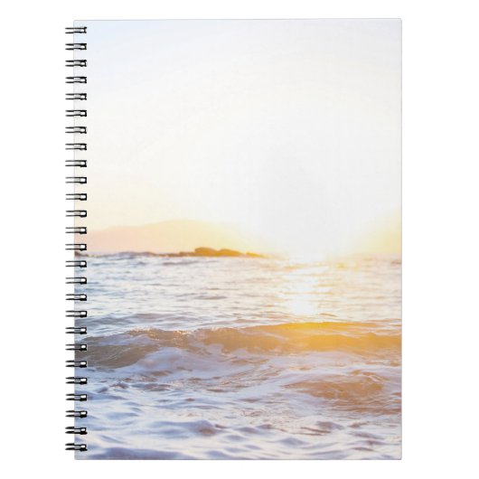 Carnet Corps d'eau sous le coucher du soleil (Devant)