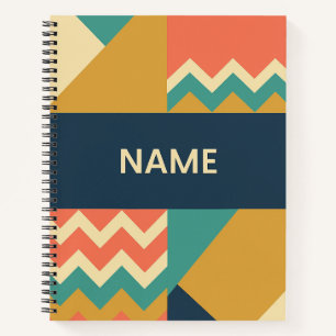 Carnet Correspondance avant et arrière, couleurs et motif