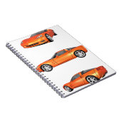 Carnet Corvette orange : (Côté Droit)