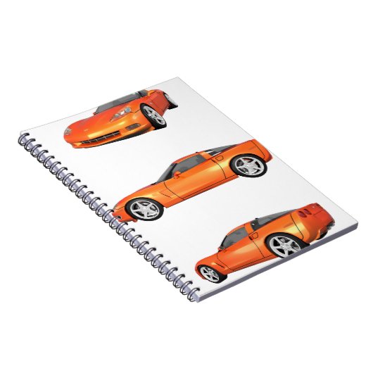 Carnet Corvette orange : (Côté Droit)