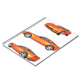 Carnet Corvette orange : (Côté gauche)