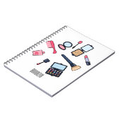 Carnet Cosmétique / maquillage illustration (Côté gauche)