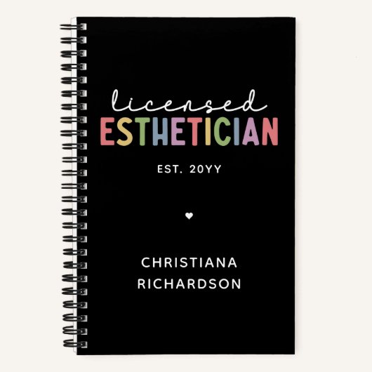 Carnet Cosmetologue Esthétique Autorisé Sur Mesure (Recto)