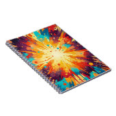 Carnet Cosmic Burst Abstract Splatter Art (Côté Droit)