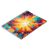 Carnet Cosmic Burst Abstract Splatter Art (Côté gauche)