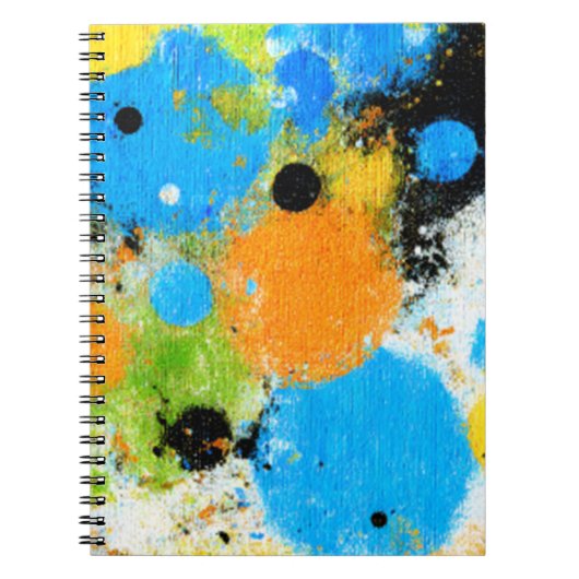 Carnet Cosmic Chromatic Splatter: Abstract Orbit (Devant)