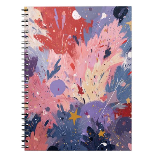 Carnet Cosmic Party Abstract Explosion (Devant)