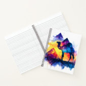 Carnet Cosmic Starry Nuit Camel égyptien Paysage (Intérieur)