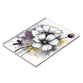 Carnet Cosmos - Fleurs aquarelles (Côté gauche)