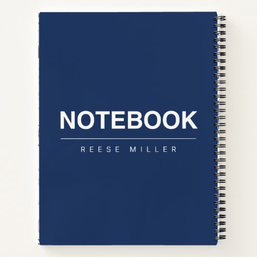 Carnet Costmize Gift Notebook  (Dos)
