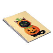 Carnet Costume de chat Citrouille mignon (Côté Droit)