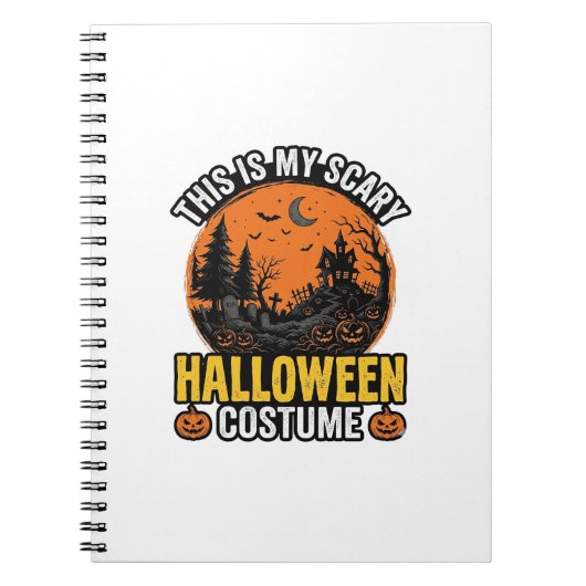 Carnet Costume Halloween Épouvantable Vintage (Devant)