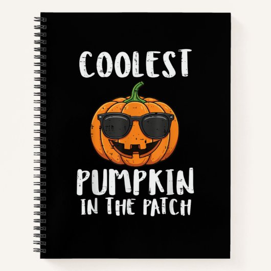 Carnet Costume Patch Citrouille Le Plus Cool Halloween Ho (Devant)